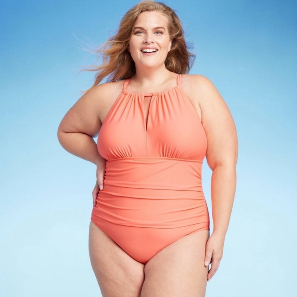 Kona Sol Full Coverage Halter One Piece, Size 22